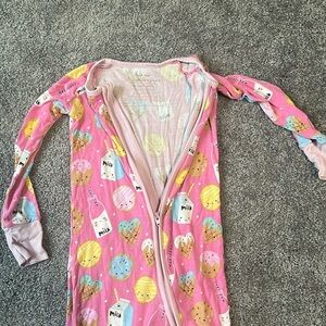 Little sleepies cookies and milk onesie